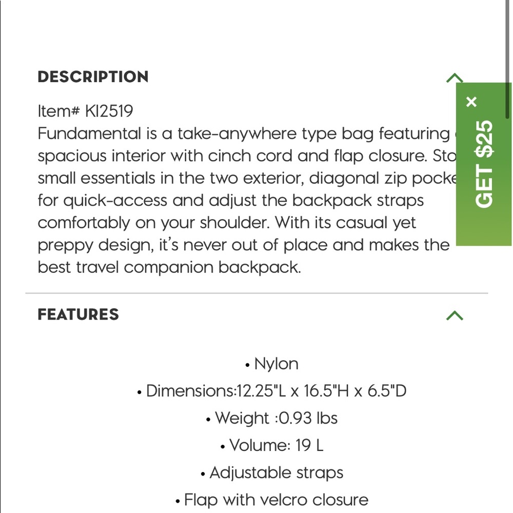 Kipling Backpack - image 6